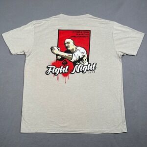 Zero Foxtrot T Shirt Mens XL Gray‎ Fight Night 1974 Military Veteran Made in USA